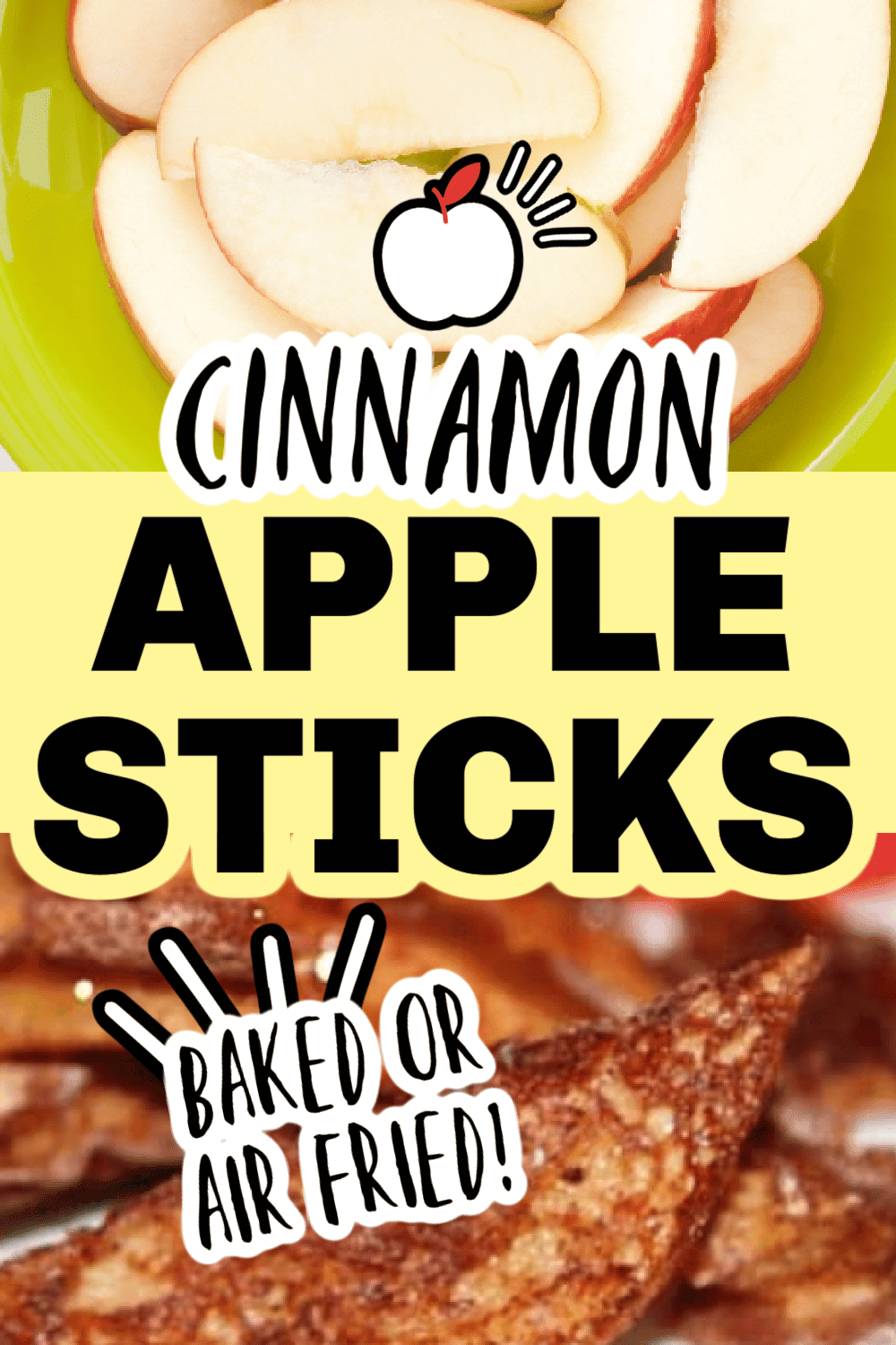 Healthy Baked Cinnamon Apple Fries Recipe