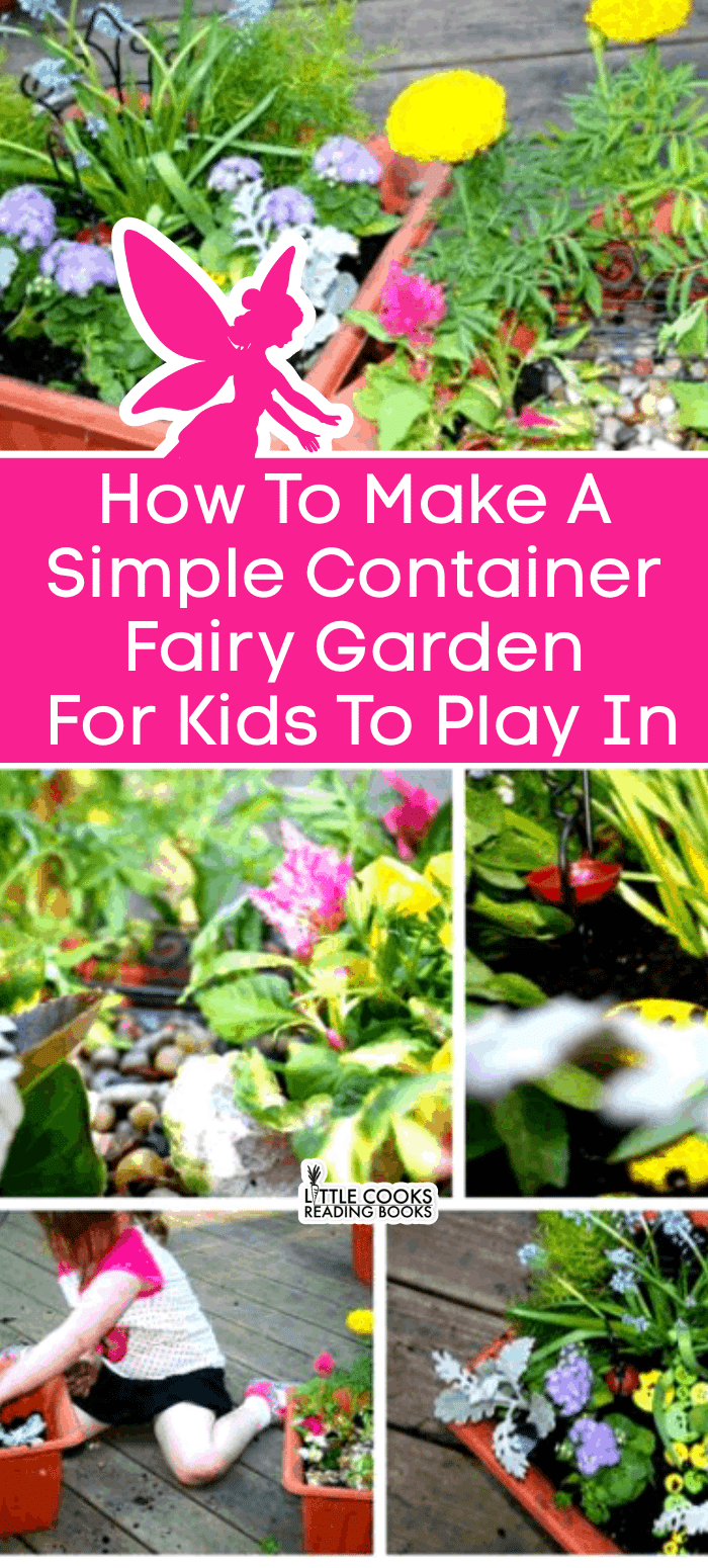 Easy Fairy Garden Container Ideas for Flower Crafts for Kids Outdoor Play