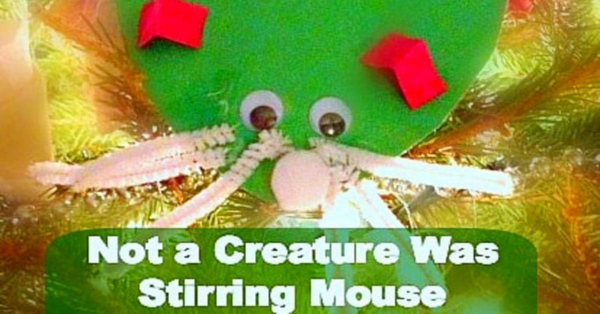 Preschool Christmas Tree Decoration Craft Night Before Christmas Mouse Crafts