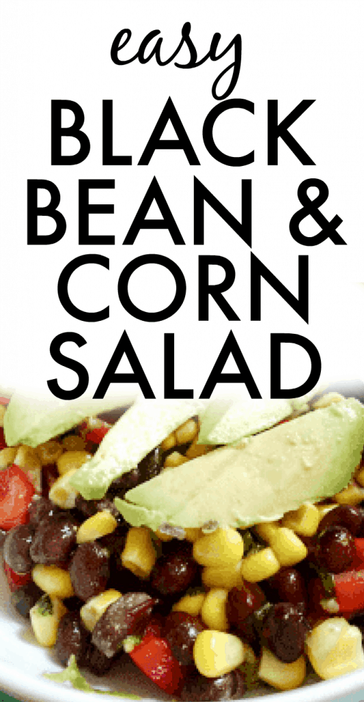 Easy Black Bean and Corn Salad Black Bean and Corn Salad closeup on a plate