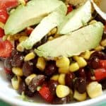 Easy Black Bean and Corn Salad with Avocado