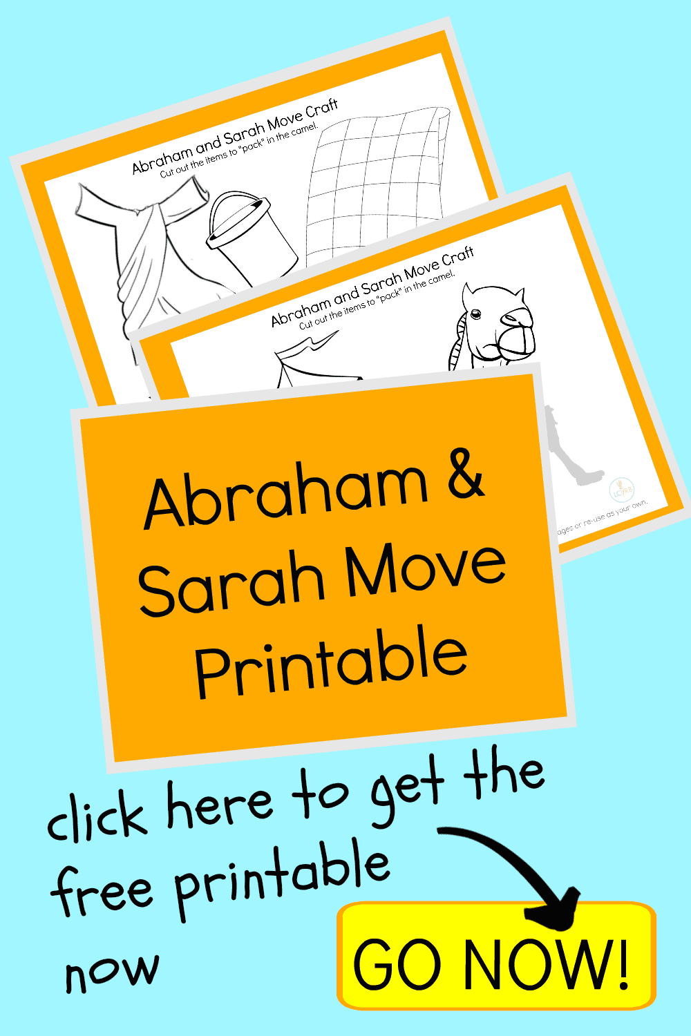 Abraham and Sarah Craft Free Printable (Bible Coloring Pages Trust God