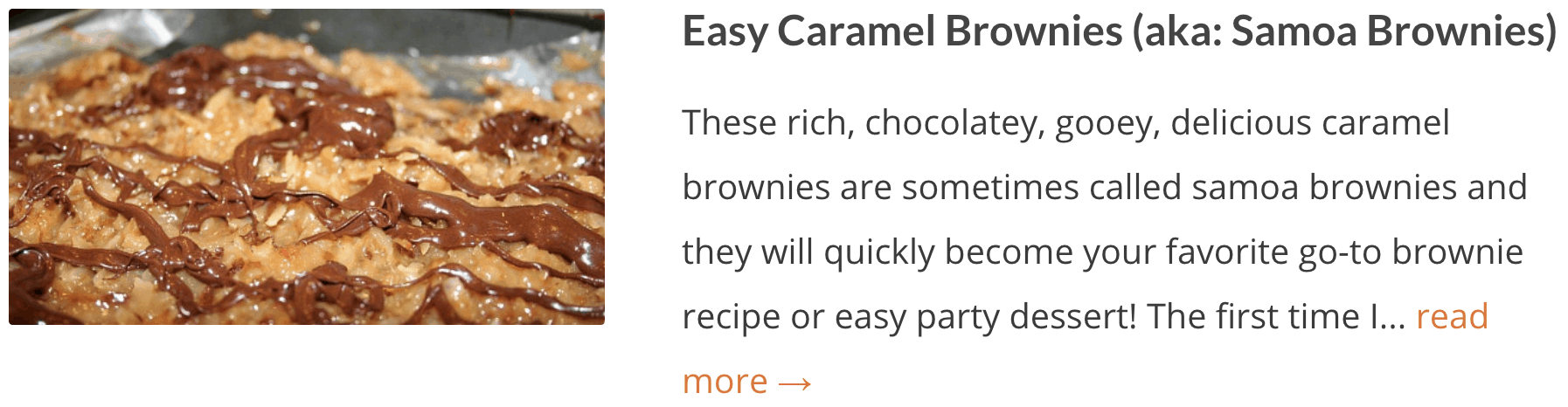 Easy Caramel Brownies (aka: Samoa Brownies)