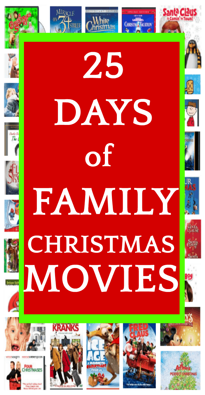 25 of the Best Christmas Movies for Family Movie Night (Ultimate Movie Checklist For Holidays - from classic family Christmas movie ideas to comedy Christmas movies and more!)