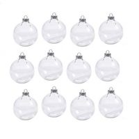 Clear Ornaments with Removable Tops