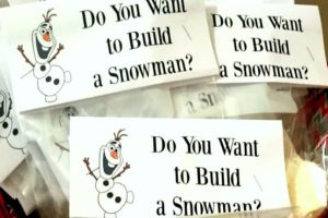 Do You Wanna Build A Snowman Goodie Bags