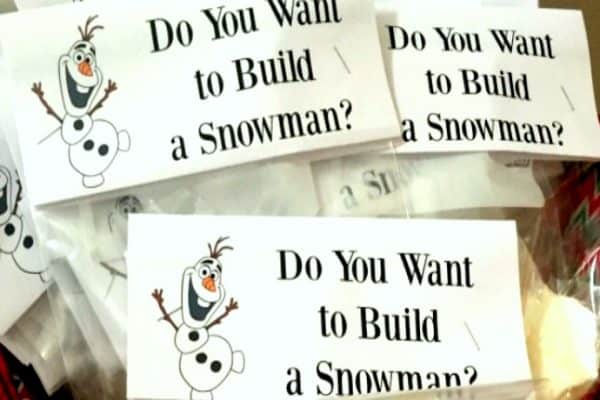 How To Make Do You Wanna Build A Snowman Treat Bags