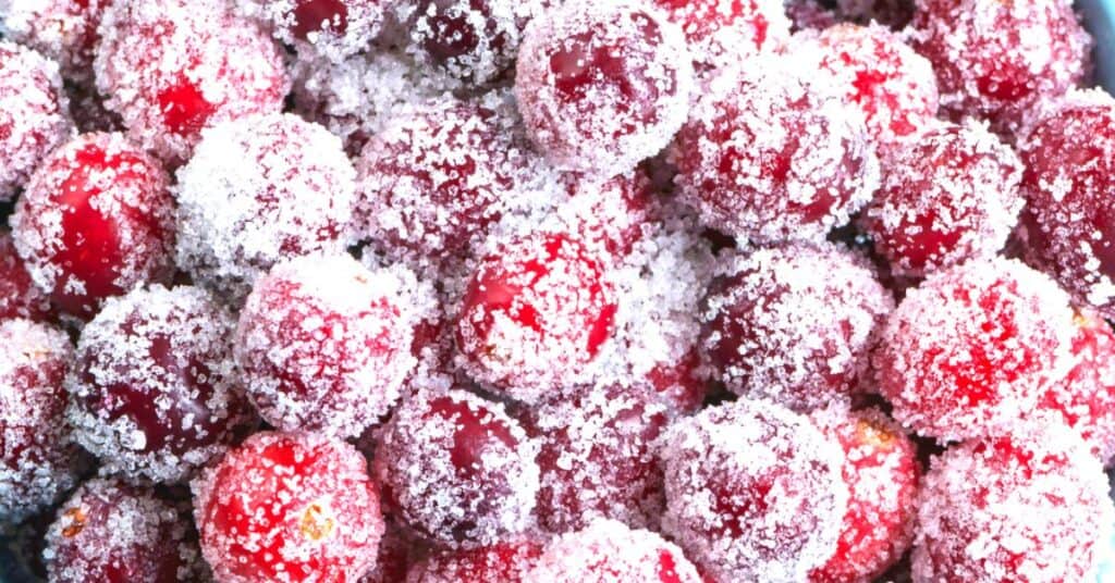 How To Sugar Cranberries for Drinks, Holiday Desserts, and Easy ...