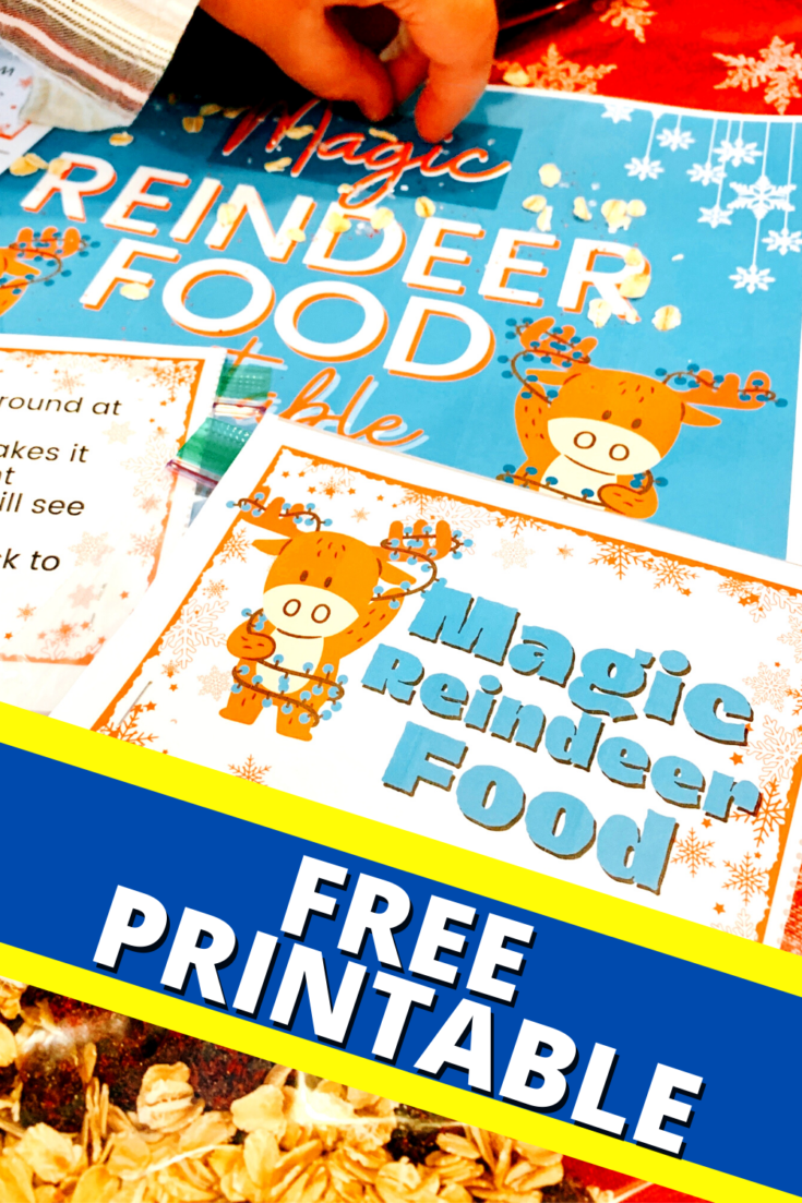Safe Reindeer Food Recipe and Free Printable Magic Reindeer Food Poem ...