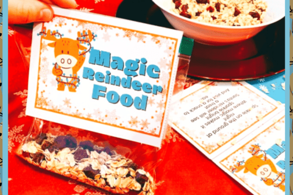 Safe Reindeer Food Recipe and Free Printable Magic Reindeer Food Poem Topper