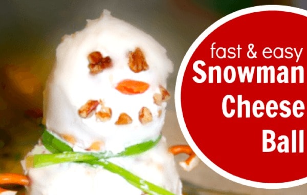 make ahead snowman cheese ball