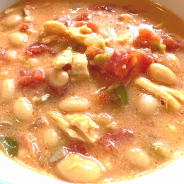 White Bean Chicken Chili Made With Salsa (Creamy Crock Pot White Chili)