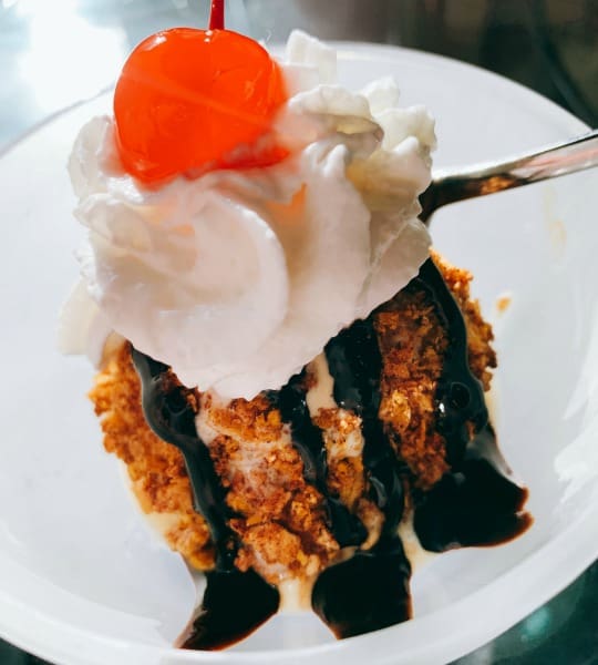 fried ice cream dessert