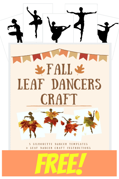 FREE Fall Leaves Printable Dancers - image of the free printable dancer pages