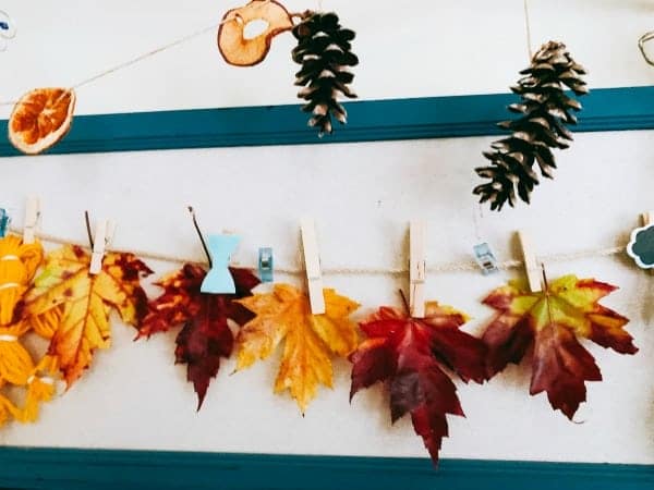 How To Preserve Fall Leaves wax leaf garland hanging