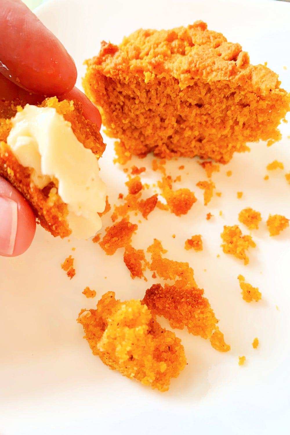 Pumpkin Skillet Cornbread Recipe with Honey Cinnamon Butter