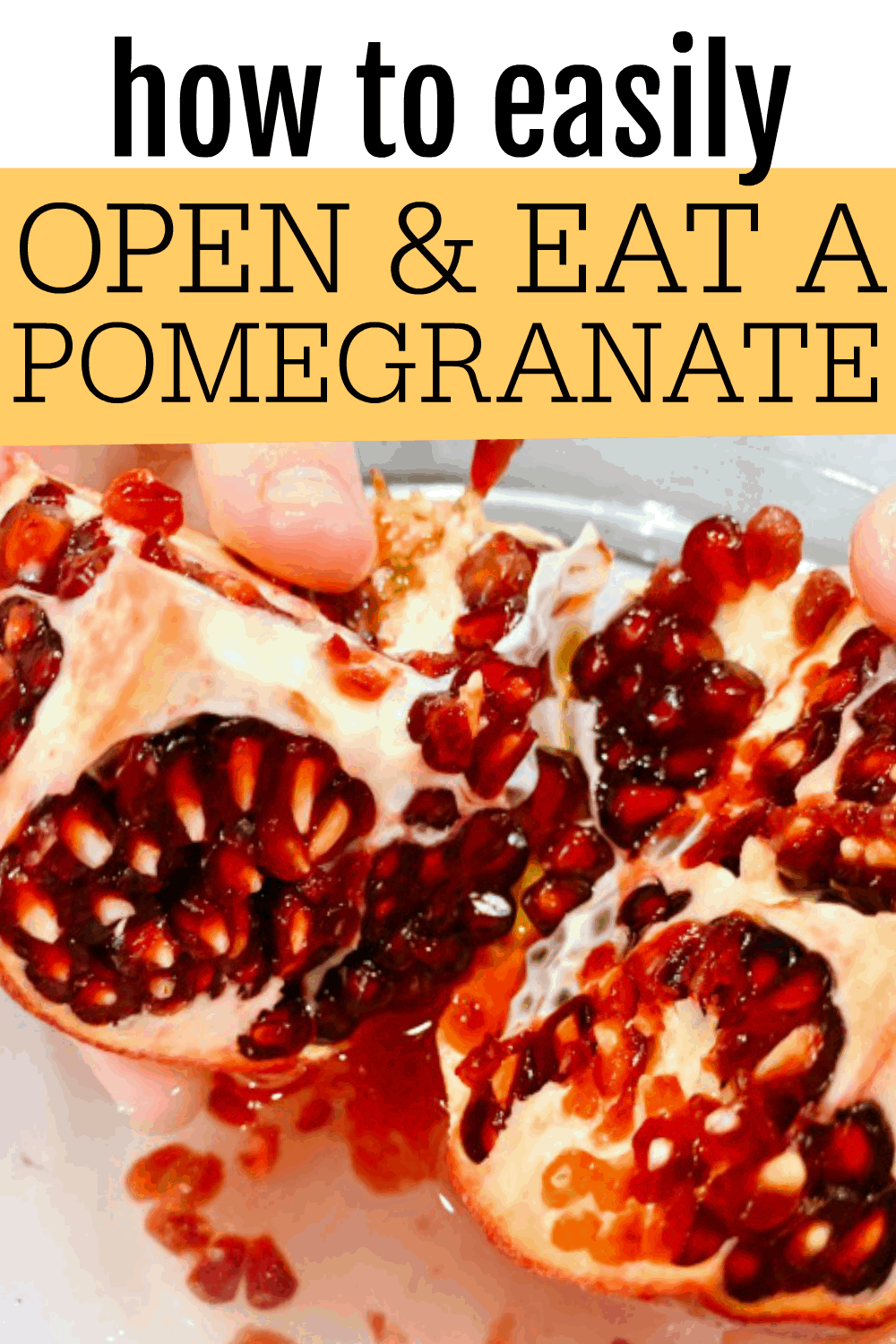 HOW TO OPEN A POMEGRANATE