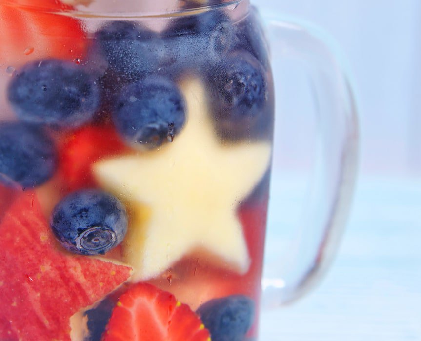 Red White and Blue Drink