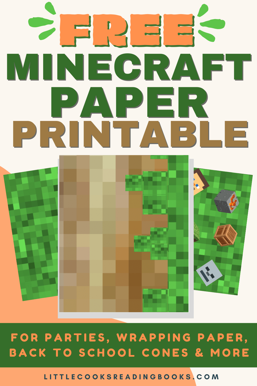 Minecraft First Day Of School Cone Craft With Free Minecraft Printable 