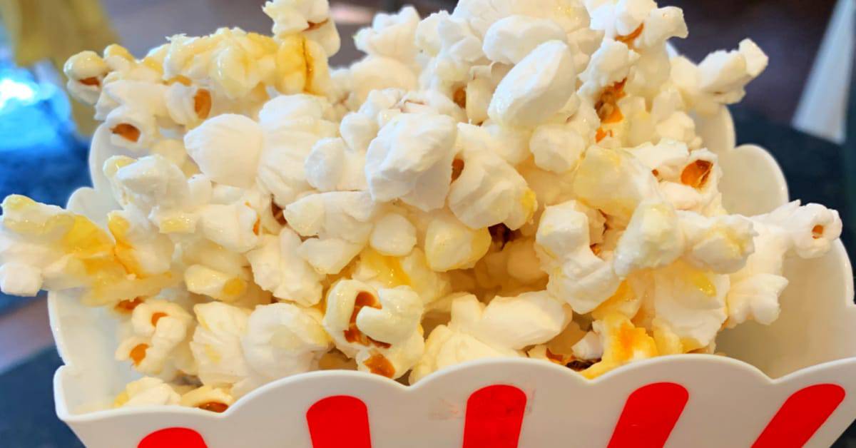 State Fair Kettle Corn Recipe in carnival popcorn holder