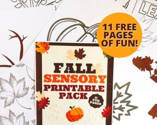 Free Autumn Sensory Story Printable