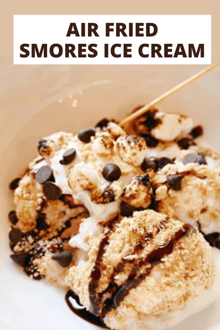 Air Fried Homemade S'mores Ice Cream Recipe