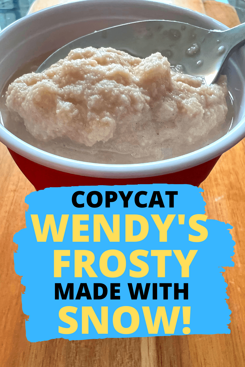 Wendys Homemade Frosty Chocolate Snow Ice Cream