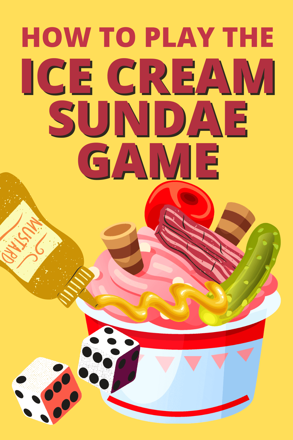 ICE CREAM SUNDAE PARTY GAMES ROLL A SUNDAE GAME 