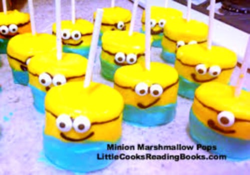 Minion Marshmallow Pops