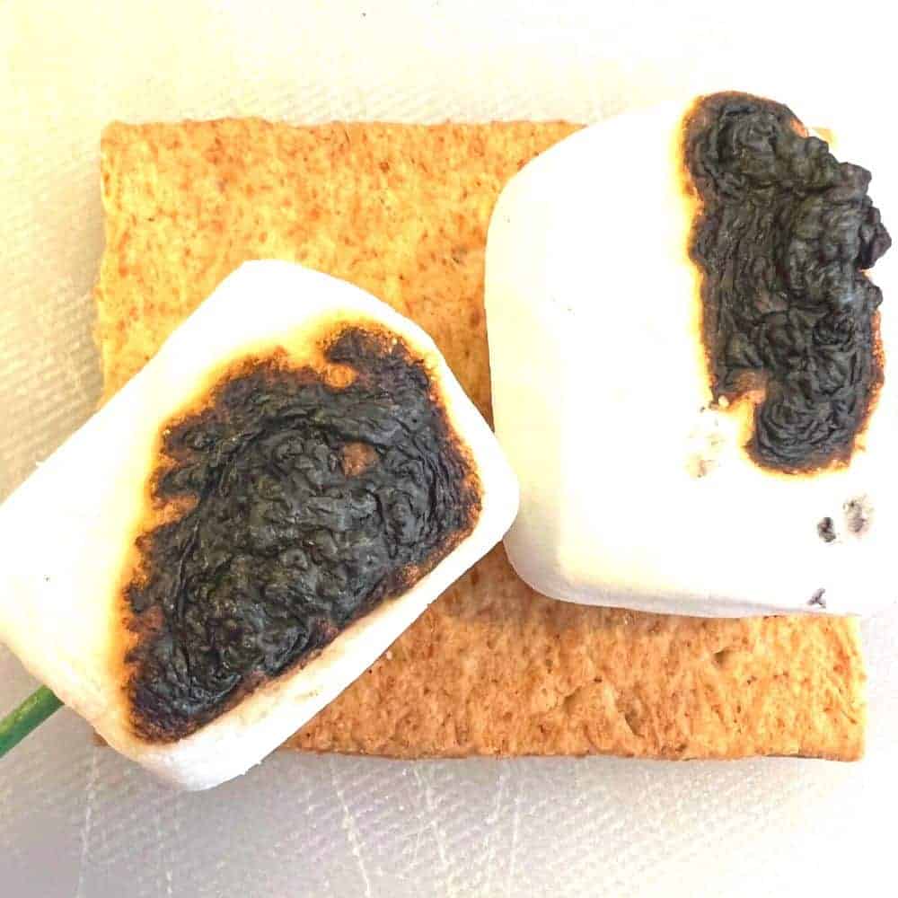 Cheater tip for air fried toasted marshmallows (air fried smores hack for roasted marshmallows)