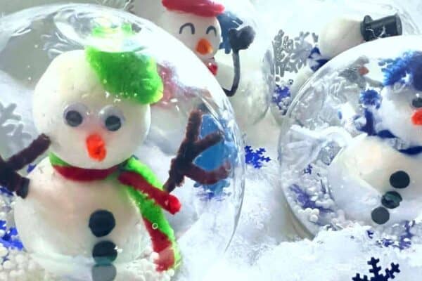 DIY pet snowman craft for kids