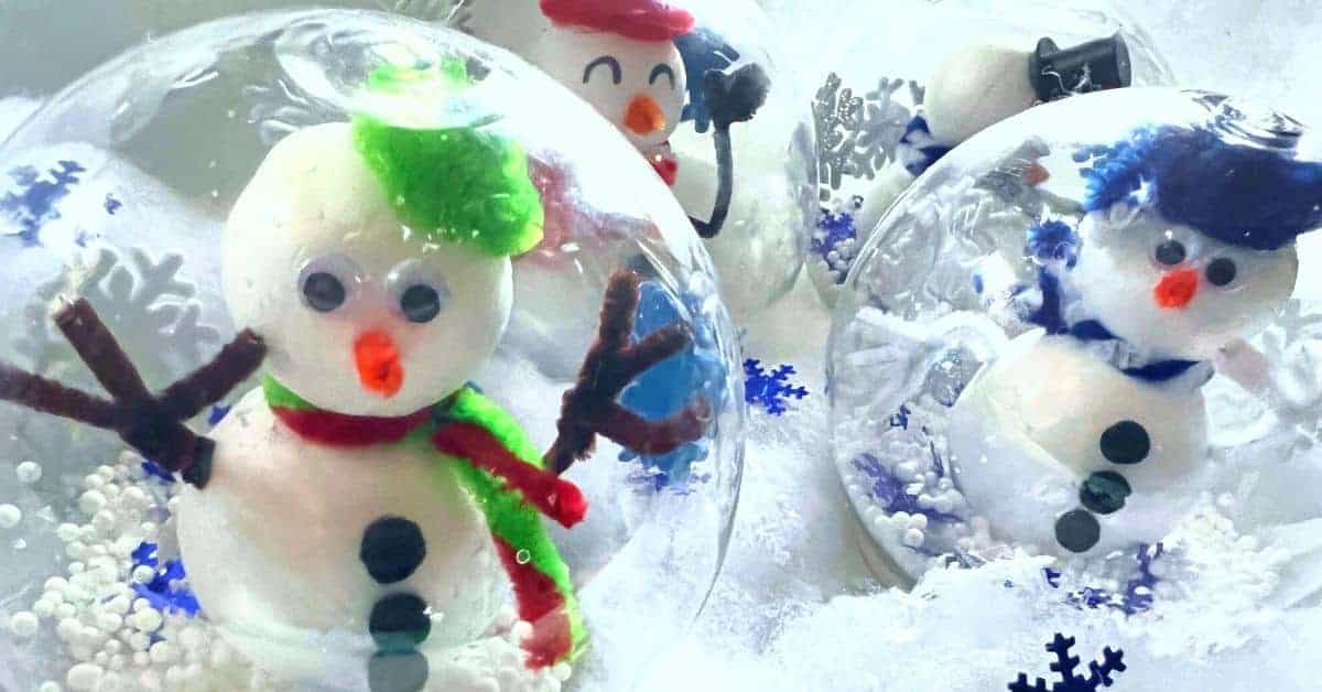 DIY pet snowman craft for kids (winter activity ideas)