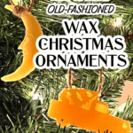 Beeswax pouring ornaments Christmas tree decorations