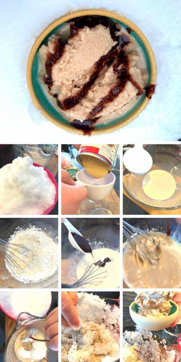 Chocolate Snow Cream How To Make Step By Step (chocolate snow cream recipe condensed milk DIY steps)
