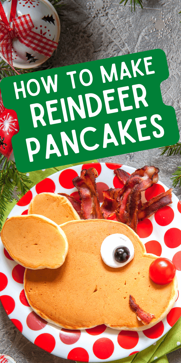 Christmas Morning Breakfast Pancakes Reindeer Face Pancake (simple Christmas breakfast ideas)