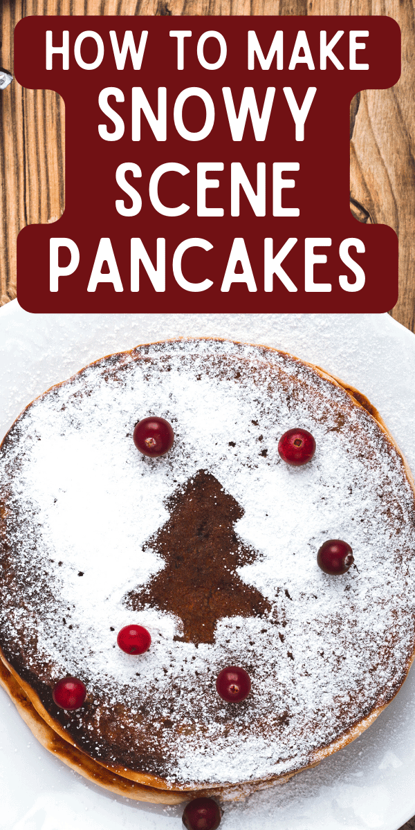 Christmas Morning Breakfast Pancakes Snow Pancake (easy holiday breakfast ideas)