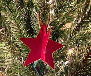 Christmas Tree Star Paper Craft Decoration (Christmas Paper Star Craft)
