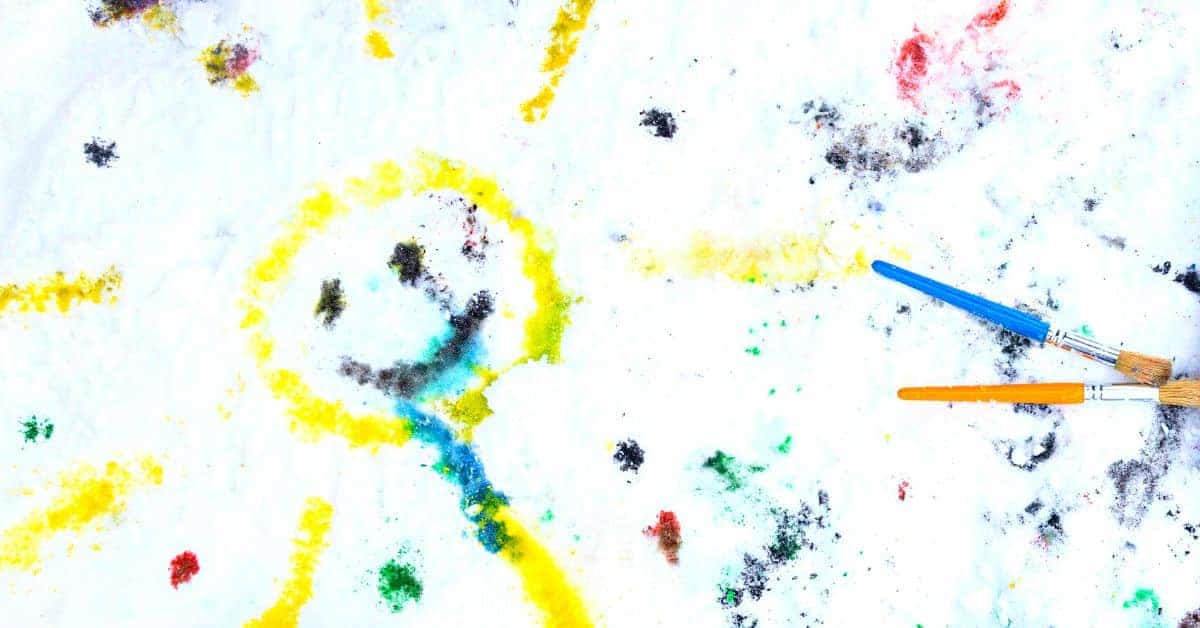 How To Make Snow Paint- Winter Activity For Kids