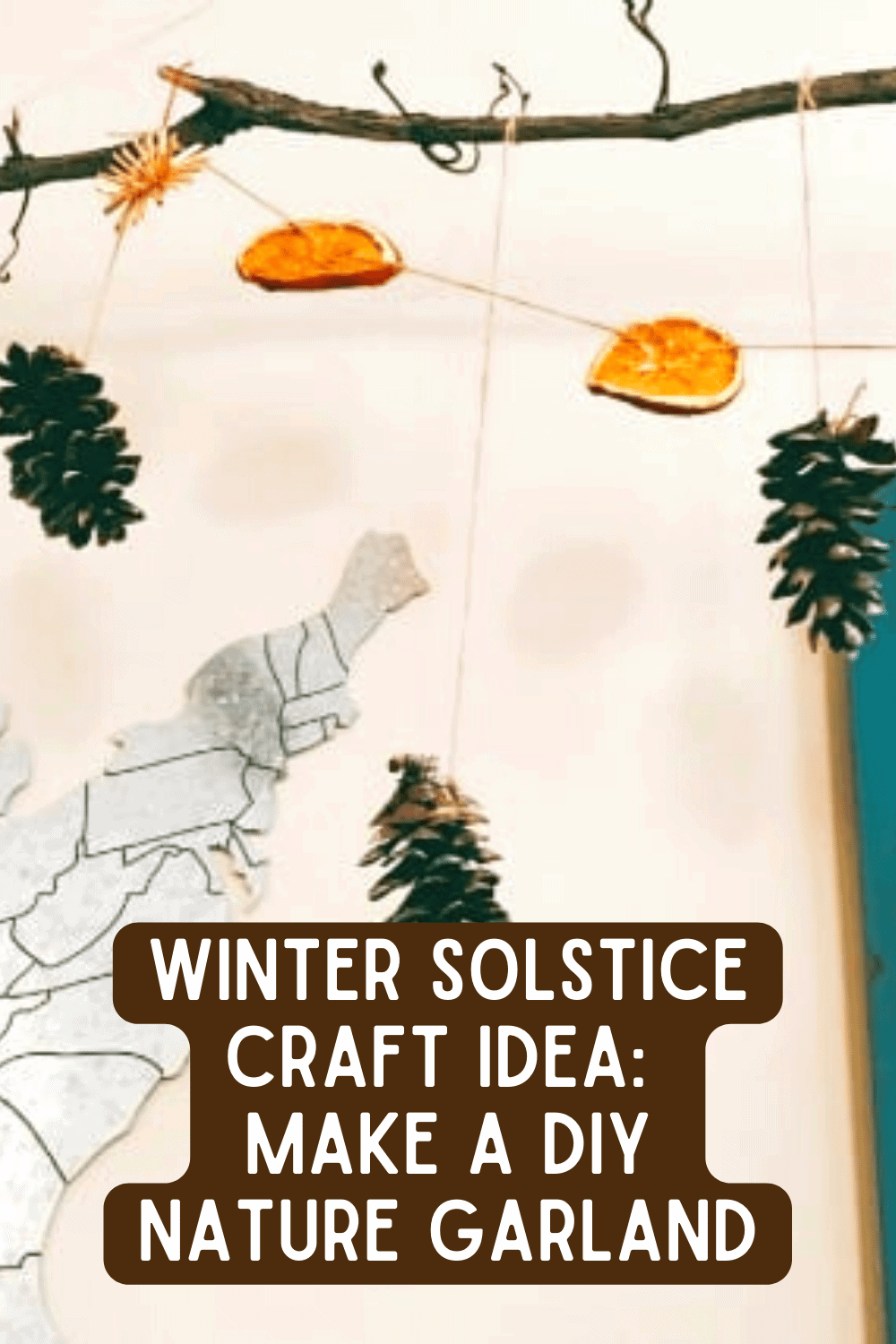 Winter Solstice Craft Projects Ideas - DIY Nature Garland