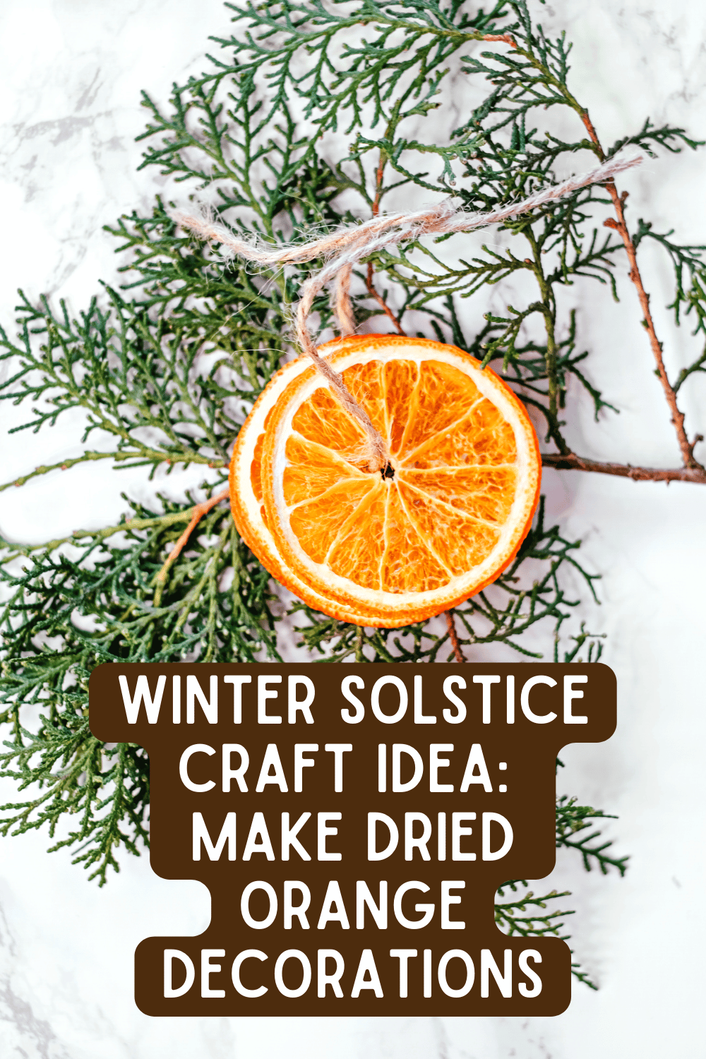 Winter Solstice Craft Projects Ideas - Dried Oranges Solstice Decor