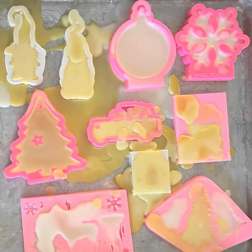 molding beeswax to make ornaments from beeswax