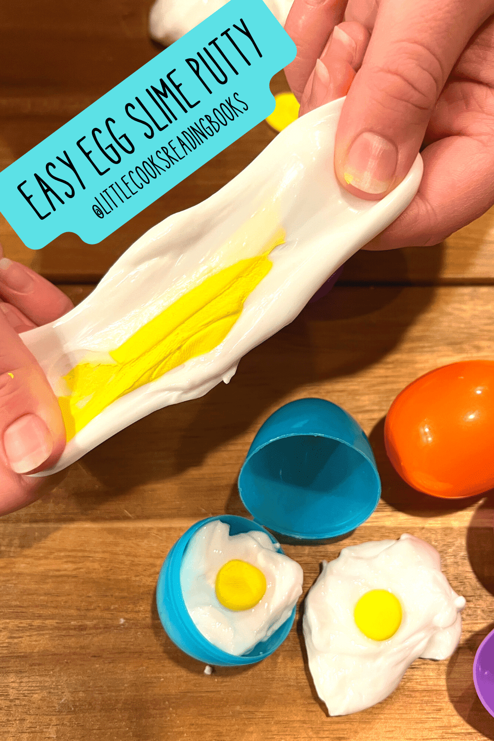 DIY Egg Shaped Slime Recipe For Slime Eggs