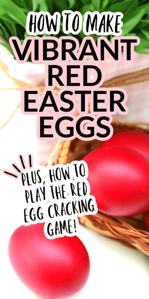 Red Colored Eggs How To Dye Red Easter Eggs and Play The Egg Cracking