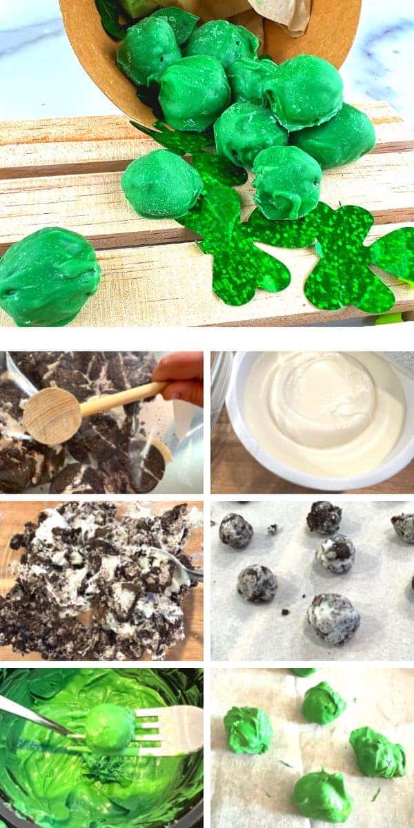 How to make leprechaun green poop candy balls (leprechaun poop recipe) step by step recipe images