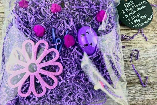 Leftover Easter Grass Activity Game