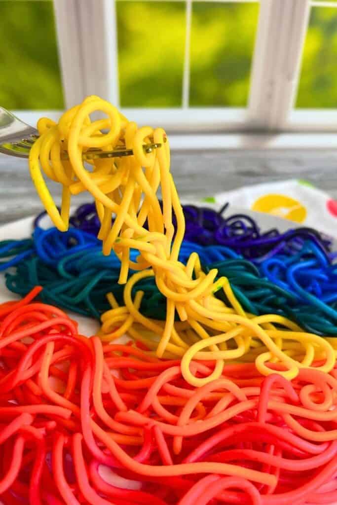 Easy Colored Spaghetti Recipe For Kids