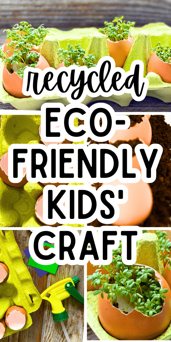Recycled Egg Shell Planting Project For Ecofriendly Kids Crafts (Eggshell Seed Starters Kids Garden)