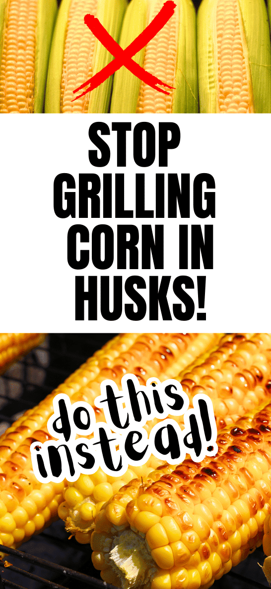 Corn On The Cob On Grill No Husk