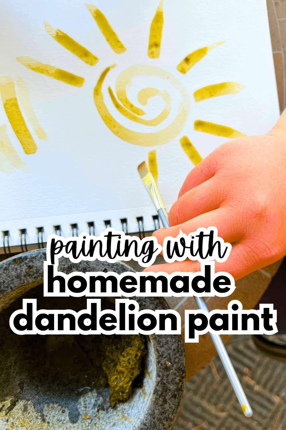 Painting With Homemade Paint Image Of Dandelion Painting
