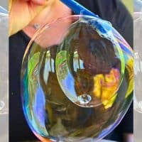 Best DIY Bubble Solution For Blowing Bubbles huge bubble within a bubble from home made bubble mix
